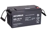 Батарея аккумуляторная Acumax AML65-12, 12V/65Ah, 178x348x167 HxLxW, 21kg, 10-12лет