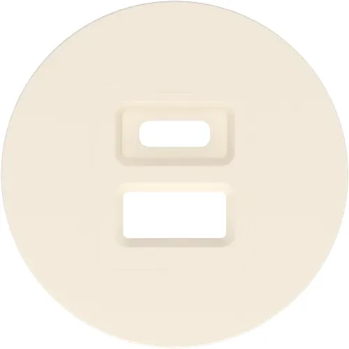 Накладка для розеток USB, глянцевый кремовый, серия D16