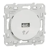 Розетка USB Schneider Electric Odace S520408, белый