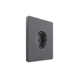Розетка Systeme Electric Infinity, скрытой установки с зк (250В, 16А, защит. шторки), Вулканический пепел