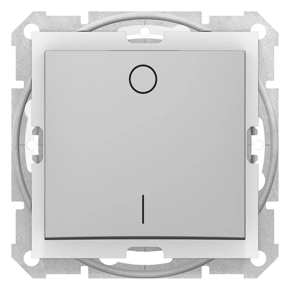 Выключатель Schneider Electric Sedna, выкл. 2-пол. IP44, алюминий