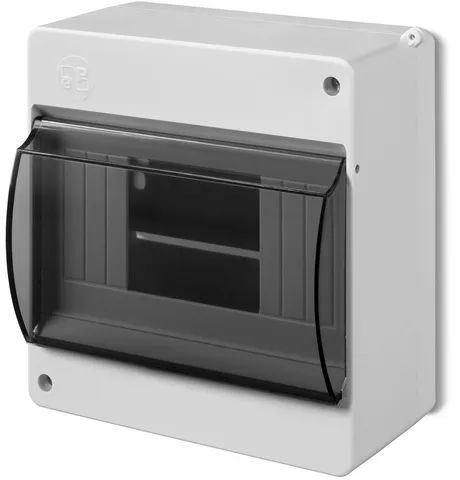 Корпус для пломбировки MINI S-6, 6M, без клемм, дымчатая дверца, 140x130x66mm, IP20