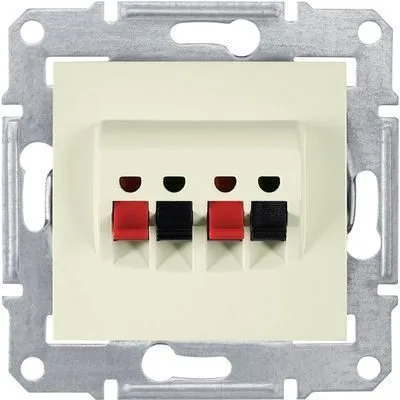 Розетка ТВ Schneider Electric Sedna, аудио х2, бежевый