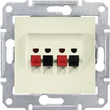 Розетка ТВ Schneider Electric Sedna, аудио х2, бежевый