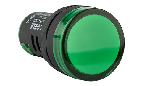 Индикатор светодиодный моноблочный AD116-22DS, зеленый, LED 380VAC, IP65, 22mm