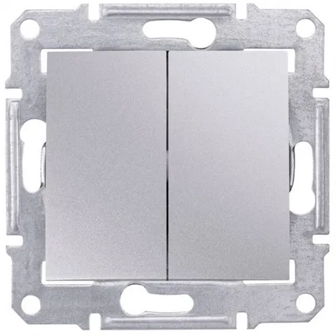 Выключатель Schneider Electric Sedna, перекл. 2кл., алюминий