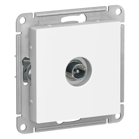 ТВ розетка Systeme Electric AtlasDesign, TV оконечная 1DB, механизм, белый