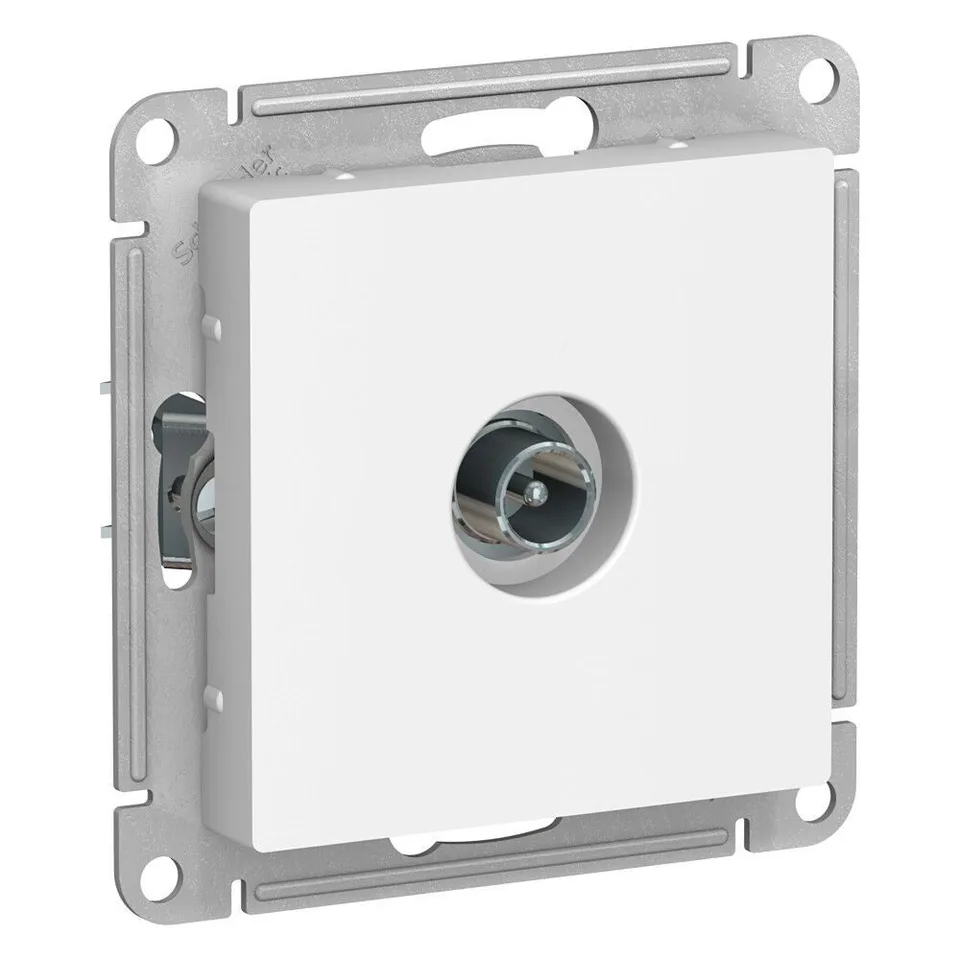 ТВ розетка Systeme Electric AtlasDesign, TV оконечная 1DB, механизм, белый
