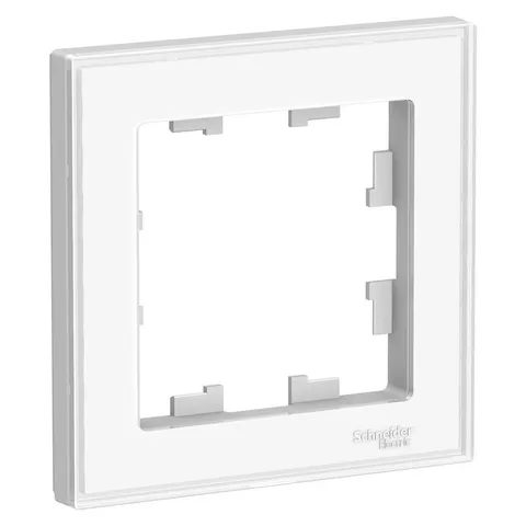 Рамка Systeme Electric AtlasDesign, 1-постовая, белый