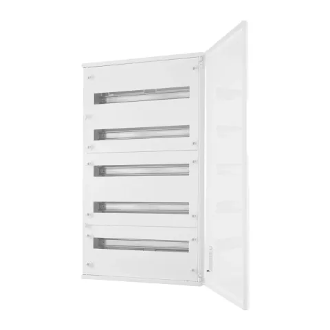 EMFS5 120W, Щит навесной металлический, 5 рядов, 120 мод., белая дверь, IP30