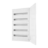 EMFS5 120W, Щит навесной металлический, 5 рядов, 120 мод., белая дверь, IP30