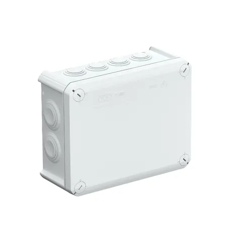 Коробка распред. T 160 без клемм, IP66, 190х150х77мм, 7хМ25, 5хМ32, серый, полипроп. армир.стекловол