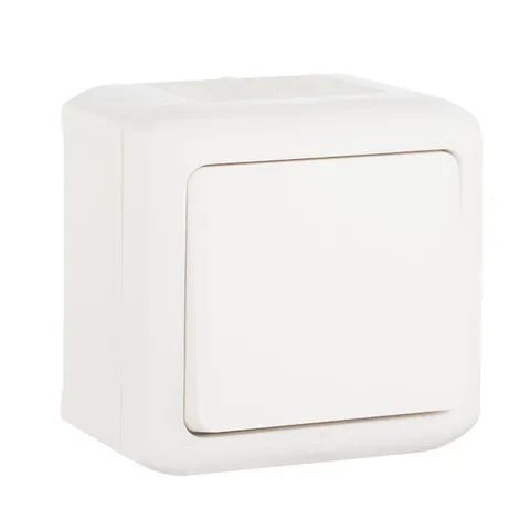 Quteo - Кнопка 6А IP44 (белый)