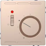 Термостат Schneider Electric D-Life, терморегулятор с центр. пл. с выкл.230В, шампань, SD