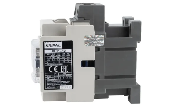 Контактор UKC1-12-11-24AC, 3P, 12A(AC-3), 25A(AC-1), 5.5kW(400VAC), Uк=24VAC, 1NO+1NC