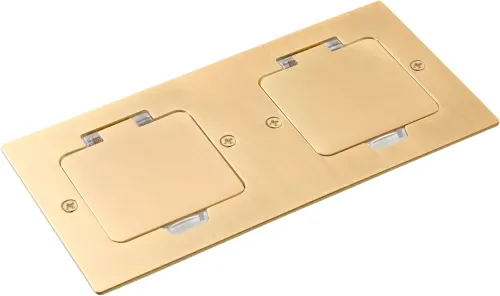 Лючок Surface 4 мод. (2 мод. 45х45 мм.), золото, IP44