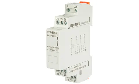 Реле промежуточное модульное RM-DPS1/3C-UNI, 3CO, 8A(250VAC/24VDC), 24_240VAC/DC, LED, 1M
