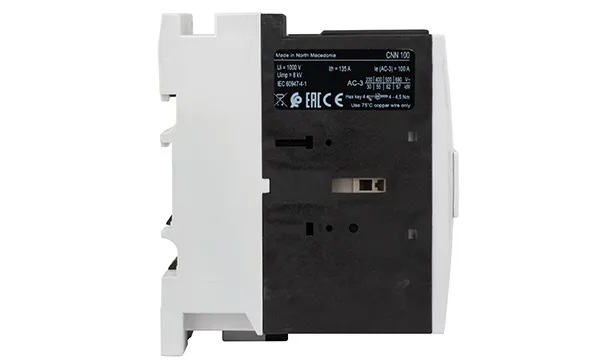 Контактор CNN 100 00 380/400V 50Hz 3P, 100A/(115A по AC-1), 55kW(400VAC), 380/400VAC