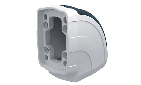Муфта угловая (90°) вертикальная ETR060, RAL7035/RAL5020, m=0,64кг
