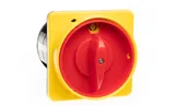 Переключатель BS 100 10 LK, аварийный, 3P, 100A, тип 0-1, 37kW(400VAC по АС-23), на дверь, красная блокируемая в 0 рукоятка, фронт IP40