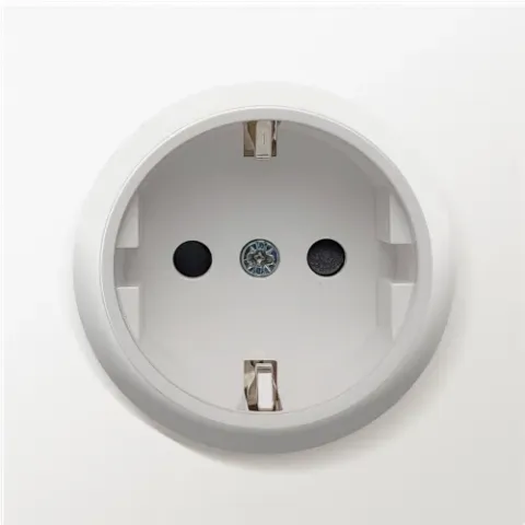 Накладка для розетки Schuko с заземлением со шторками 16A 250 В~, матовый жасмин, серия R98
