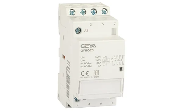 Контактор модульный GYHC-4P, 25A, 4NO, 230VAC, 2M