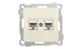 21 - Розетка 2хRJ-45 кат. 6 UTP, сл.кость