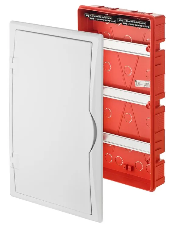 Щит встраив. 3x12M, N/PE 4x 2x16+7x10mm2, белая пласт. дверь, белый RAL9003, 560x350x102mm, IP40