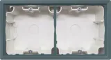 Коробка для накладного монтажа с встроенной рамкой 2-я, матовый изумруд, серия R98
