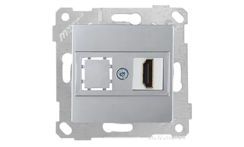 Rita - Розетка 1xHDMI, нерж. сталь