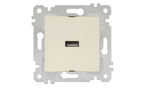 Rita - Розетка 1xUSB Type A, сл.кость