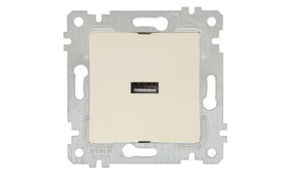 Rita - Розетка 1xUSB Type A, сл.кость