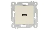 Rita - Розетка 1xUSB Type A, сл.кость