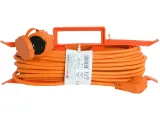 Удлинитель силовой MTG-501, на рамке, кабель H05VV-F 3x1,5, 20 м, оранжевый