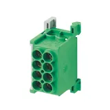 Клемма Morek четырехконтактная MAG25-2 зеленая, 4x2,5_25mm², 80A, 400V, IP20, двойные винтовые зажимы