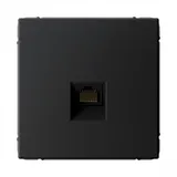 Розетка компьютерная Systeme Electric ArtGallery, RJ45, кат. 5е, механизм, карбон