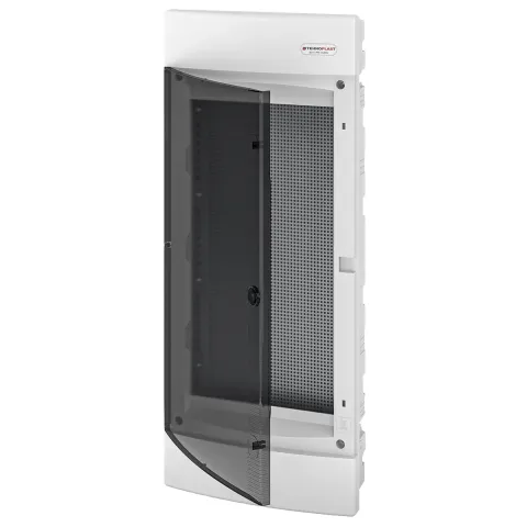 U48C IT, Щит встраиваемый мультимедийный, 4 ряда, прозрач. дверца, IP40