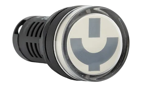 Указатель положения выключателя AD116-22W, "улыбка" красный/зеленый, LED 220VAC/DC, IP50, 22mm