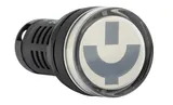 Указатель положения выключателя AD116-22W, "улыбка" красный/зеленый, LED 220VAC/DC, IP50, 22mm