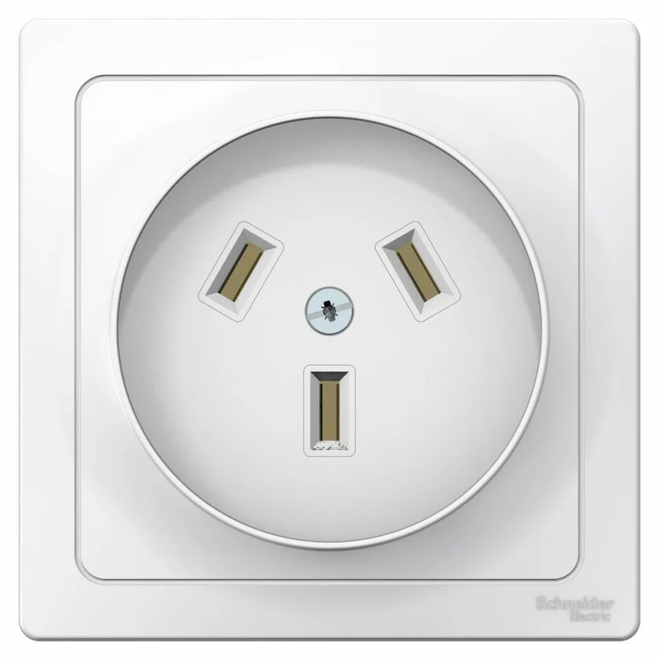 Розетка Systeme Electric Blanca, скрытой установки силовая 2Р+N, 32А, 250В, белый