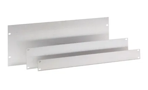 Панель глухая для 19" щита, крашенная сталь, 12 HE, RAL7035
