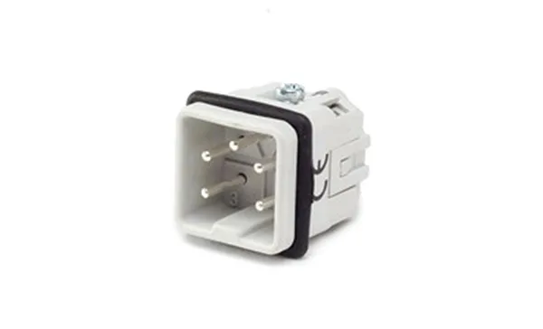 Разъем многополюсный EB, вилка, 5P, 10A 400V, винтовой зажим, пластик V0