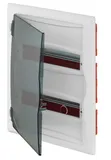 Щит встраив. 2x12M, N/PE 3x 2x16+7x10mm2, дымчатая пласт. дверь, белый RAL9003, 430x350x95mm, IP40