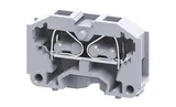 Мини-клемма проходная модульная CM2.5S /6x30mm, монтаж на панель, пружинная, 2 присоед., 2,5(max 4)mm2, 24A, 500V, серая