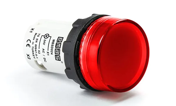 Арматура светосигнальная MB, красная, 24VAC/DC, 22mm, IP54