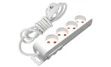 Ri-tech - Удлинитель 4x2P, нем. ст., со шторками, 5м, белый