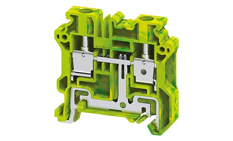 Клемма защитного проводника CYG6 /8x50mm, винтовая, 2 присоед., 6(max 10)mm2, желто-зеленая