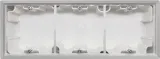 Коробка для накладного монтажа с встроенной рамкой 3-я, матовый серый, серия R98