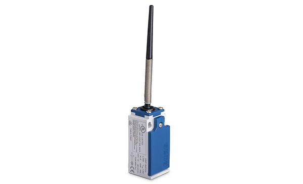 Выключатель концевой L5, 1NO+1NC мгнов., 3A 240V AC-15, рычаг пружинный с пласт. наконечником, пластиковый корпус, IP65