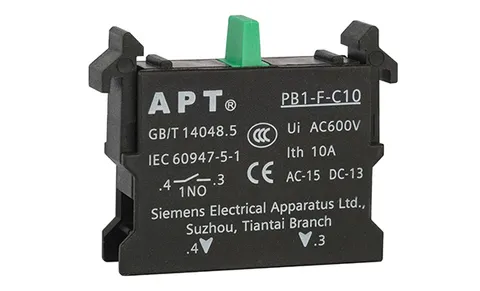 Блок-контакт 1NO, 6A 230VAC/24VDC, монтаж на адаптер, для PB1 серии